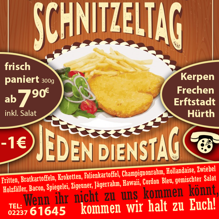 Schnitzeltag em Äädjeschoss